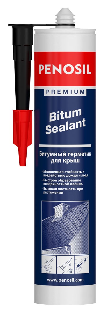герметик penosil premium bitum sealant 280ml черный, prostor-market