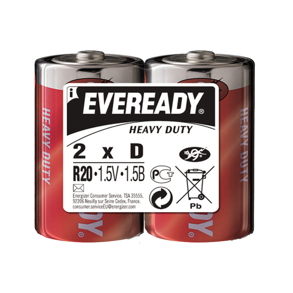 батарейки eveready hd d(r20) shp2, prostor-market