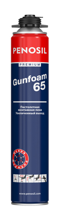 penosil premium gunfoam 65,пена монтажная профессиональная 870мл, prostor-market
