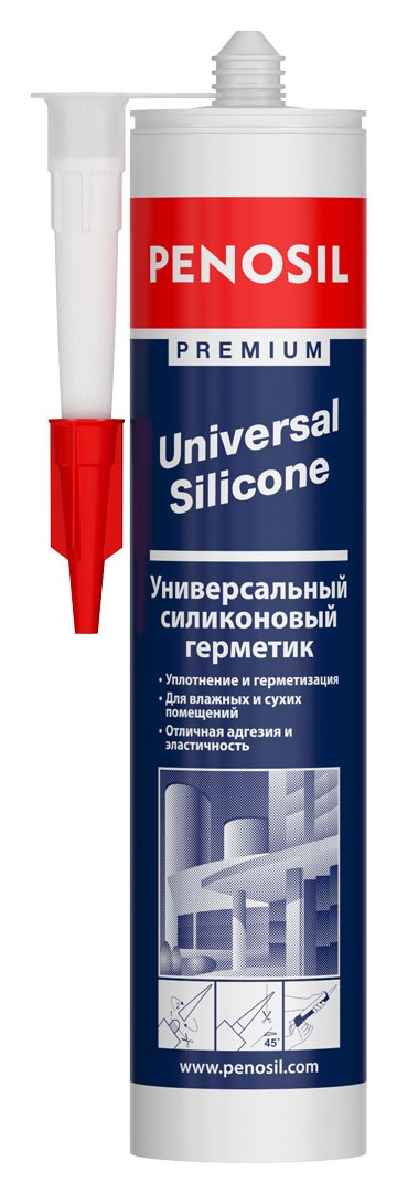 герметик penosil premium universal silicone 600ml антрацитовый серый, prostor-market
