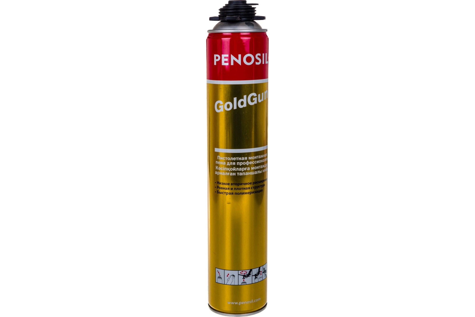 penosil goldgun, пена  монтажная профессиональная 750 мл, prostor-market
